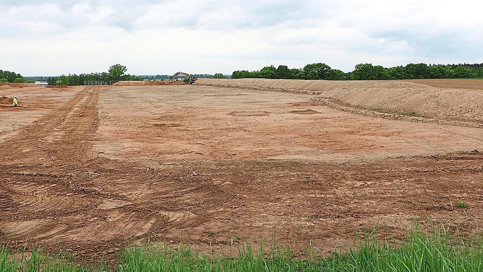 Kaum wiederzuerkennen: Unweit des ehemaligen Erdbeerfelds ist nun eine Baustelle.