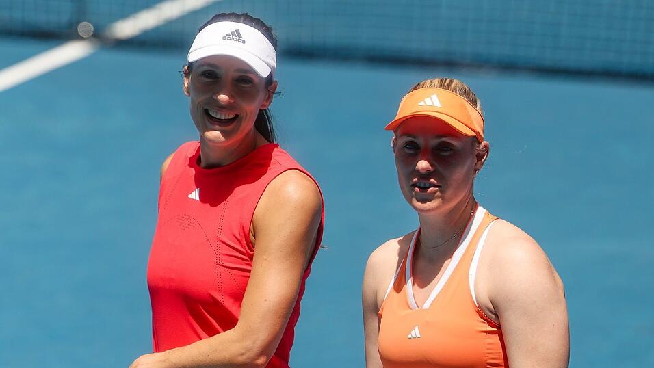 Im Legenden Doppel zeigten Andrea Petkovic (l) und Angelique Kerber (r), dass sie es auch heute noch k&ouml;nnen.