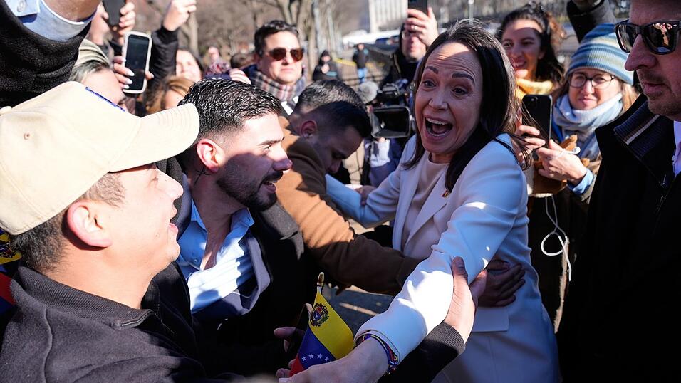 Hat Trump im Wei&szlig;en Haus getroffen: die venezolanische Oppositionsf&uuml;hrerin Mar&iacute;a Corina Machado.