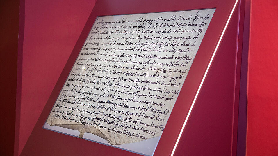 Der &auml;lteste Beleg f&uuml;r die Brautradition im Kloster Aldersbach - eine Urkunde aus dem Jahr 1268.