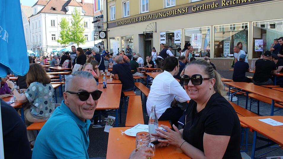 Das Bismarckplatzfest in Landshut war auch am Samstag gut besucht.