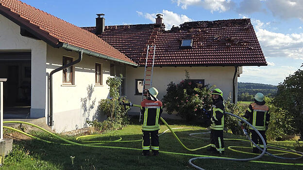 Das Feuer brach in einem Dachstuhl aus.&nbsp;