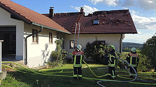 Das Feuer brach in einem Dachstuhl aus.&nbsp;