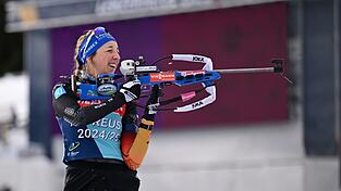 Franziska Preu&szlig; ist bereit f&uuml;r den Sprint in Lenzerheide.