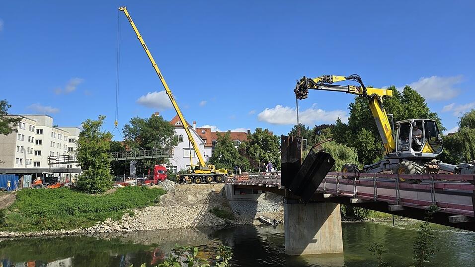 Freigegeben werden soll der Steg in der ersten Septemberwoche.