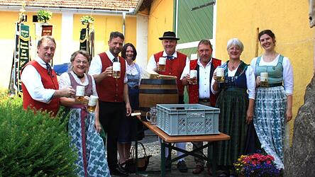 &bdquo;O&rsquo;zapft is&ldquo;, hie&szlig; es nach einem Schlag des Schirmherrn.