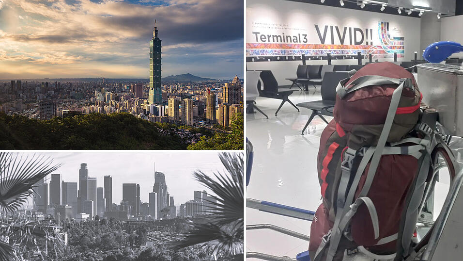 Wer auf eine Weltreise geht, der muss spontan sein. So geht es nun auch Kati Auerswald. Statt nach Los Angeles (unten) fliegt sie jetzt nach Taiwan (oben). Wer auf eine Weltreise geht, der muss spontan sein. So geht es nun auch Kati Auerswald. Statt nach Los Angeles (unten) fliegt sie jetzt nach Taiwan (oben).