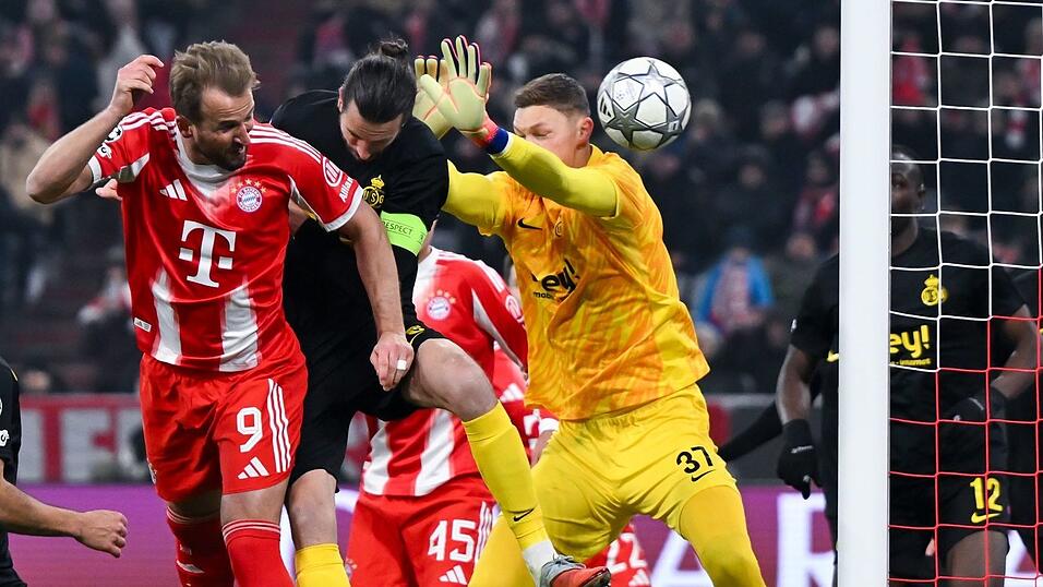 Der F&uuml;hrungstreffer von Harry Kane (l) ebnete den Weg f&uuml;r den FC Bayern.