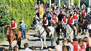 Ritter Max Wild führte die Further an. Links Alexander Pongratz, rechts Josef Pongratz. Dahinter rechts Vorjahresritter Tobias Jelinek. Ritter Max Wild führte die Further an. Links Alexander Pongratz, rechts Josef Pongratz. Dahinter rechts Vorjahresritter Tobias Jelinek.