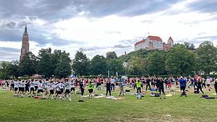 Im Juli trainierten 565 Sportler zusammen auf der Ringelstecherwiese und stellten einen neuen Teilnehmerrekord f&uuml;r &bdquo;Fit im Park&ldquo; auf.