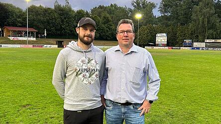 Starkes Team: FCK-Vorsitzender Sebastian Kuchler und der neue Sportkoordinator Roland Fuidl (rechts).