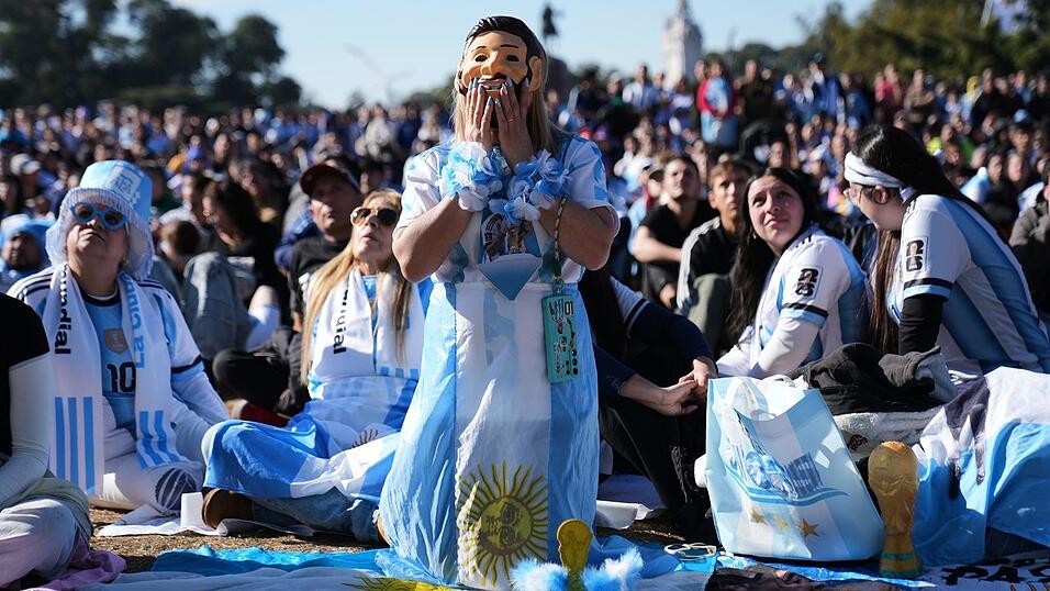 In Argentinien wurde mit Lionel Messi und Co. mitgefiebert.