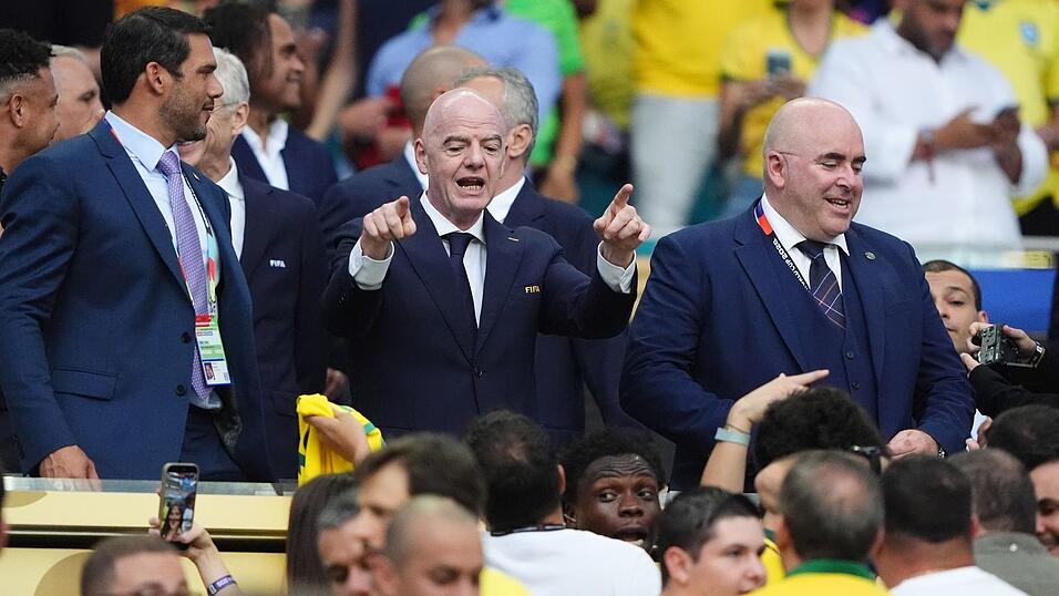Infantino zelebriert seine Besuche bei den WM-Spielen. (Archivibild) Infantino zelebriert seine Besuche bei den WM-Spielen. (Archivibild)