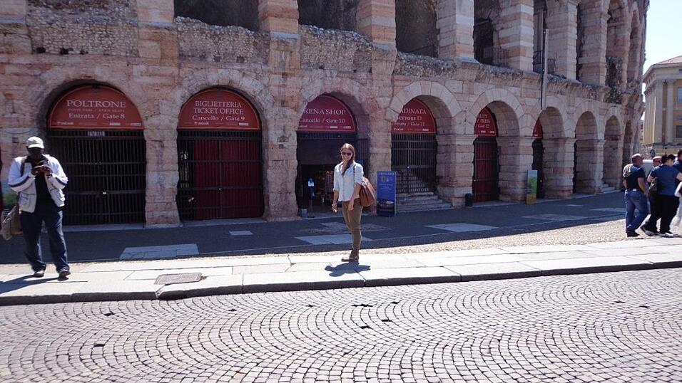 Vor der Arena in Venedig Vor der Arena in Venedig