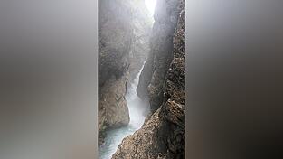 Die Leutaschklamm in Mittenwald.