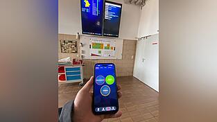 In der App k&ouml;nnen die Einsatzkr&auml;fte eintragen, ob sie einsatzbereit sind oder nicht - und wenn ja - wann sie kommen, in f&uuml;nf oder zehn Minuten.