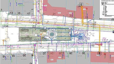 Dieser Plan f&uuml;r die Umbauarbeiten am Ludwigsplatz l&auml;sst erahnen, wie kompliziert die Baustelle wird, die ab Mitte M&auml;rz auf die Straubinger zukommt.