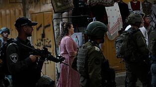 Israelische Soldaten in Hebron. (Archivbild)