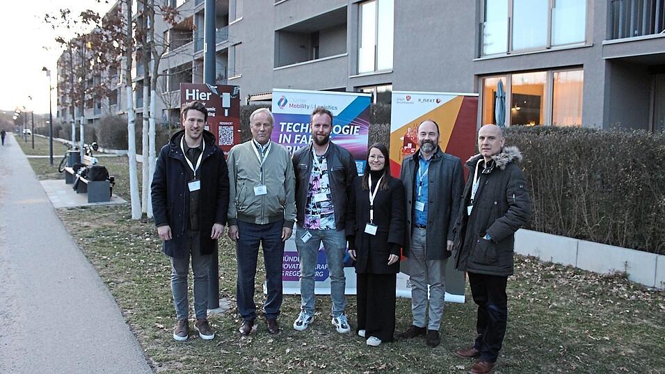 Philipp Berr (von links), Wolfgang Sczygiol, Manuel Weber-Grill, Franziska Meier, Alexander Rupprecht und Uwe Pfeil stellten das Pilotprojekt vor.