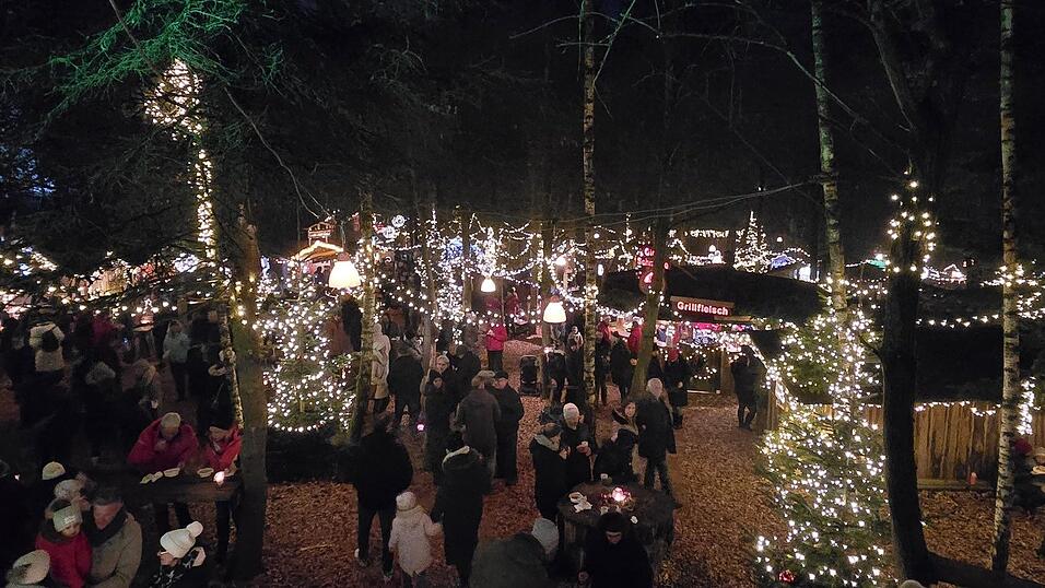 Eine besondere Kulisse bot der Tannenwald.