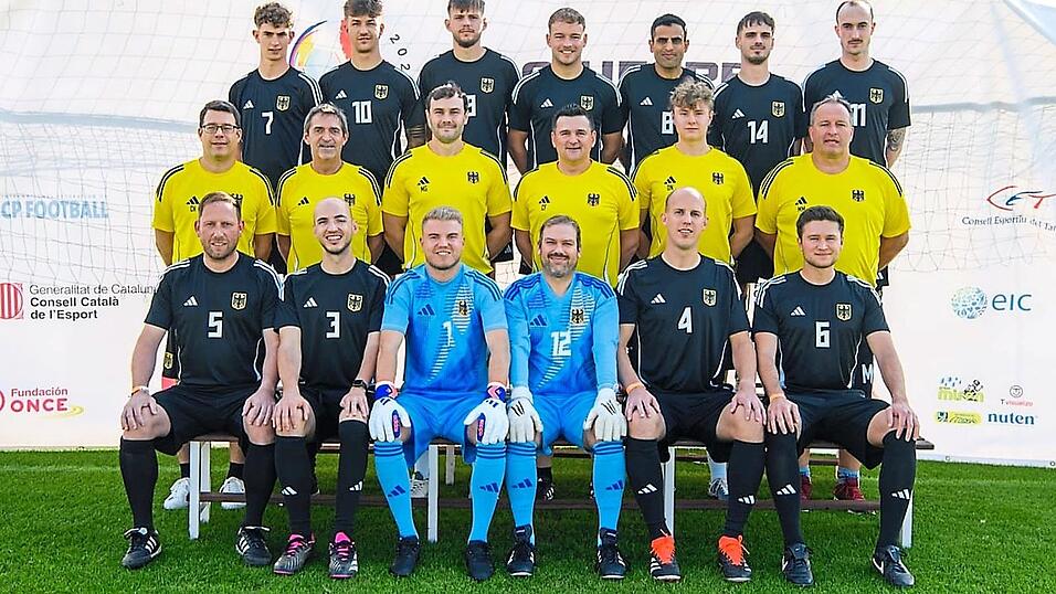 Mannschaftsfoto des deutschen Teams. Mannschaftsfoto des deutschen Teams.