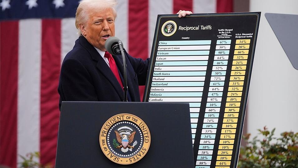 Trump hatte im April 2025 international neue Zollh&ouml;hen angek&uuml;ndigt (Archivbild).