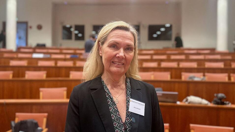 Anna Wedell bei der Preisbekanntgabe in Stockholm. Anna Wedell bei der Preisbekanntgabe in Stockholm.