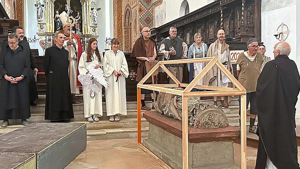 Vor der Aufführung am Sonntag wurde fleißig geprobt.