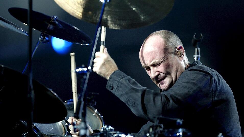 Sein geliebtes Schlagzeug kann Phil Collins aufgrund gesundheitlicher Probleme nicht mehr spielen. (Archivbild) Sein geliebtes Schlagzeug kann Phil Collins aufgrund gesundheitlicher Probleme nicht mehr spielen. (Archivbild)