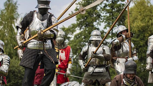Die Nachstellung der Schlacht bei Taus ist ein heißes Spektakel gewesen.