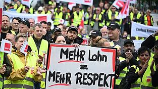 Besch&auml;ftige im Einzelhandel demonstrieren in mehreren deutschen St&auml;dten. (Archivbild)