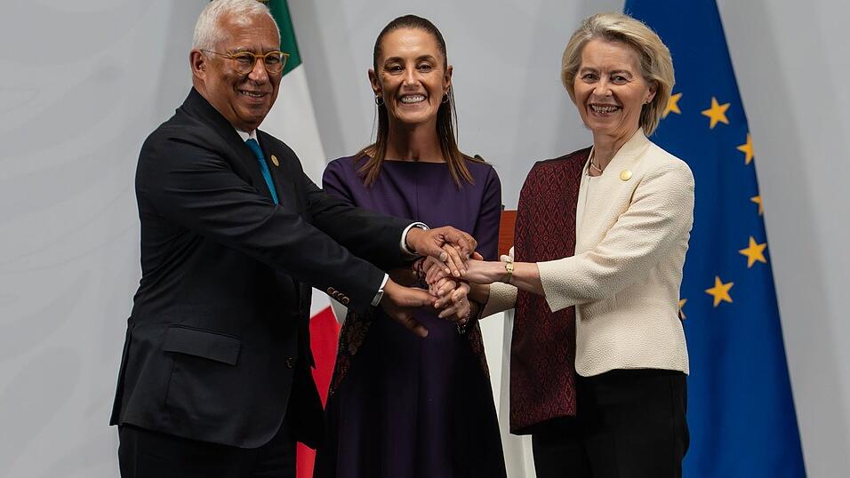 Die EU und Mexiko setzen auf mehr Zusammenarbeit als Antwort auf geopolitische Turbulenzen. Die EU und Mexiko setzen auf mehr Zusammenarbeit als Antwort auf geopolitische Turbulenzen.
