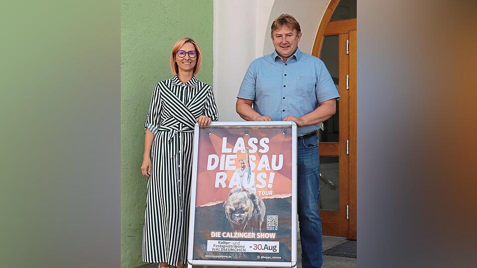 Der Kultursommer ist zwar zu Ende, nicht aber das Kulturprogramm, sagen Tonja Bauer und Wolfgang K&uuml;rzinger. Schon am Sonntag wartet mit der Calzinger Show ein weiteres Highlight auf die Waldm&uuml;nchner.