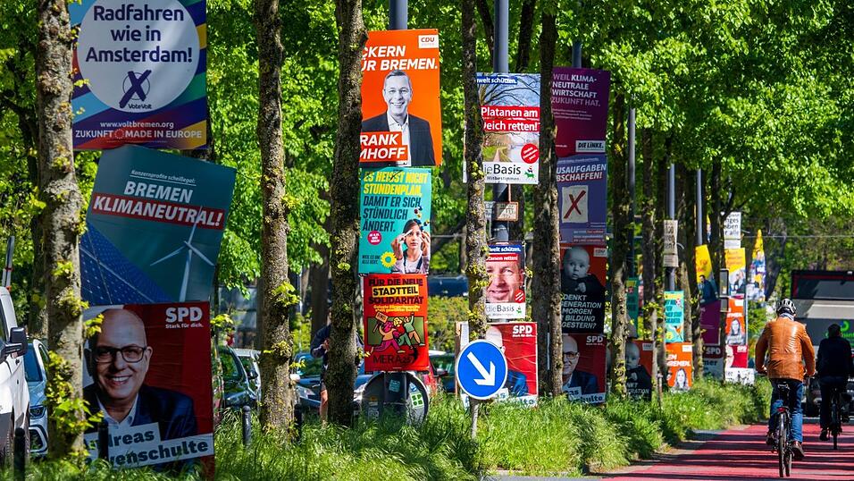 Am Sonntag wählen die 450.000 Wahlberechtigten unter ihnen den Landtag, der dort Bremische Bürgerschaft heißt. Am Sonntag wählen die 450.000 Wahlberechtigten unter ihnen den Landtag, der dort Bremische Bürgerschaft heißt.