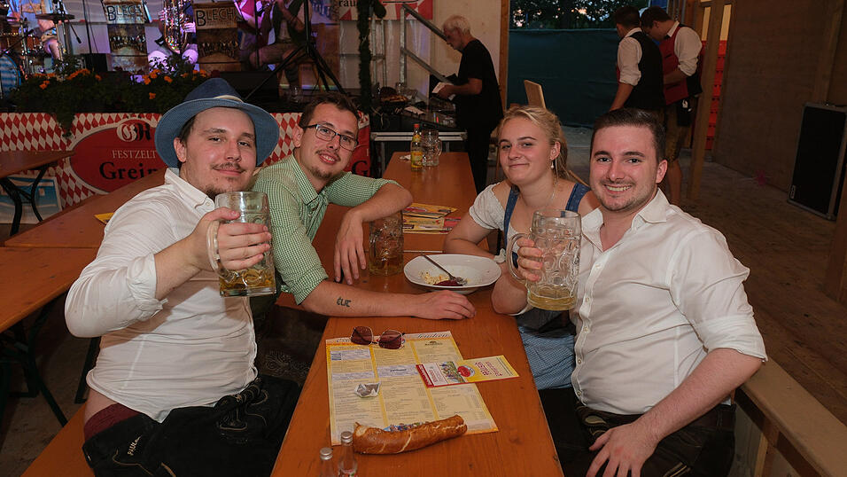 Die Partybilder vom Mittwoch, 16. August 2023, aus dem Festzelt Greindl. Die Partybilder vom Mittwoch, 16. August 2023, aus dem Festzelt Greindl.