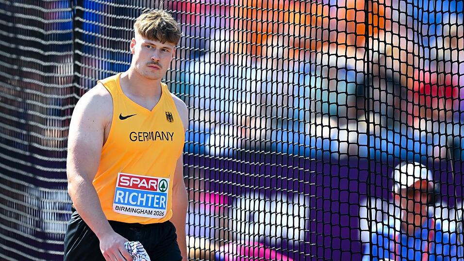 Steven Richter haderte nach der Diskus-Qualifikation mit sich. Steven Richter haderte nach der Diskus-Qualifikation mit sich.
