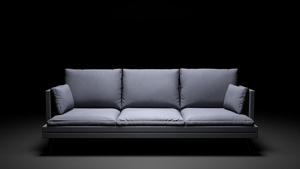 Eine Couch wie diese war für Julius viele Monate lang sein Zuhause. Sie stand in der Wohnung eines Arbeitskollegen. Eine Couch wie diese war für Julius viele Monate lang sein Zuhause. Sie stand in der Wohnung eines Arbeitskollegen.