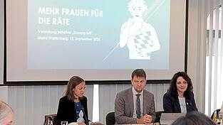 Mehr Frauen in der Kommunalpolitik forderten (v.l.) Nina Hieronymus, Christian Pröbst und Kathrin Alte.