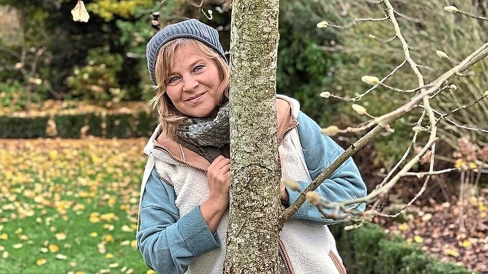 Doris privat, in ihrem Garten in Plattling. Doris privat, in ihrem Garten in Plattling.