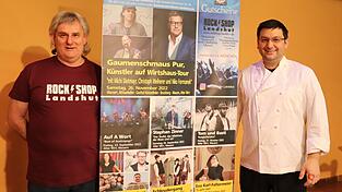 Konzertveranstalter Helmut Renger (l.) und Hansi Pichlmaier vom Alten Wirt in Mauern freuen sich auf die B&uuml;hnensaison im Herbst und Winter - und hoffen auf kurzweilige Abende.