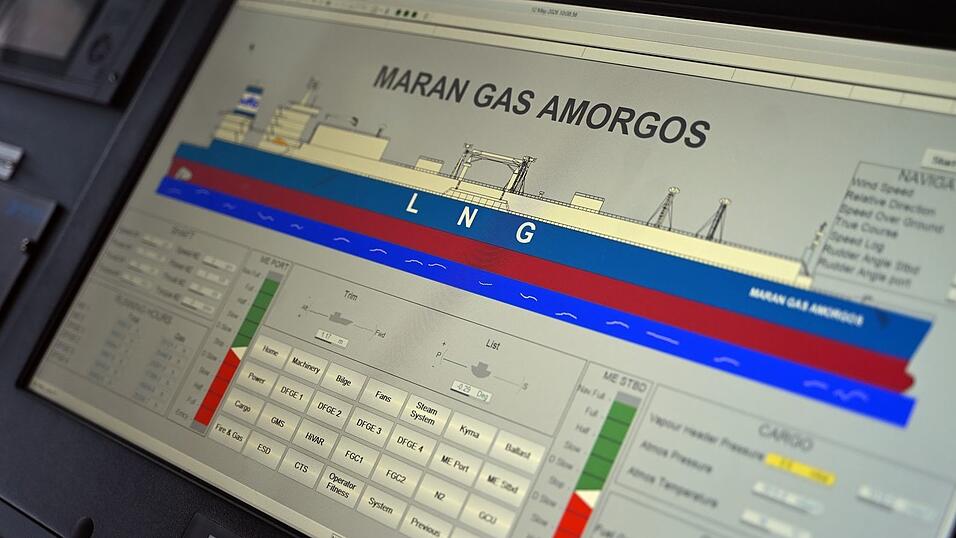 Das LNG-Tankschiff &laquo;Maran Gas Amorgos&raquo; der griechischen Reederei Maran Gas Maritime lag neulich f&uuml;r eine Wartung in einem spanischen Trockendock.