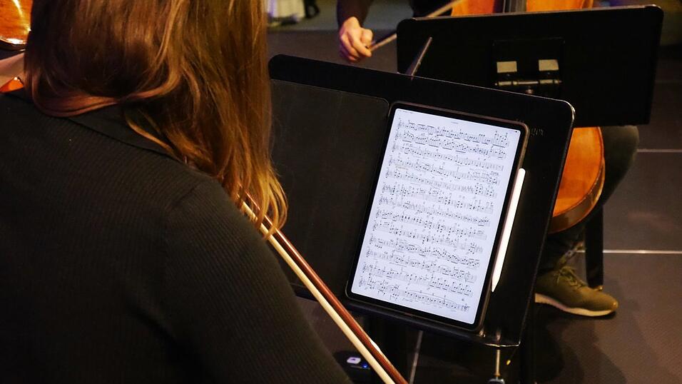 Das Notenblatt ist längst dem Tablet gewichen.