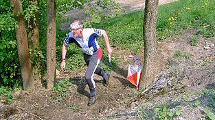 Jürgen Schwanitz auf der Strecke in Kassel. Jürgen Schwanitz auf der Strecke in Kassel.