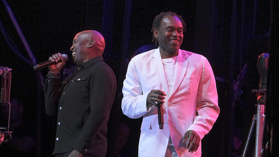Haddaway und Dr. Alban gemeinsam Haddaway und Dr. Alban gemeinsam