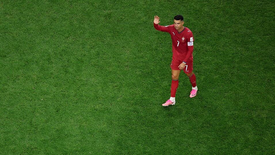 Cristiano Ronaldo nach Portugals WM-Aus gegen Spanien. Cristiano Ronaldo nach Portugals WM-Aus gegen Spanien.