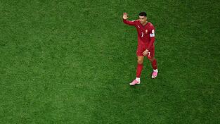 Cristiano Ronaldo nach Portugals WM-Aus gegen Spanien. Cristiano Ronaldo nach Portugals WM-Aus gegen Spanien.