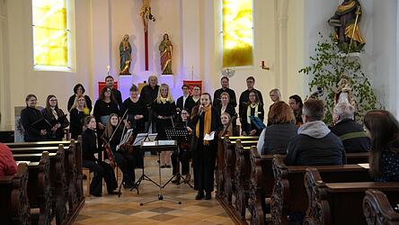 Beim Konzert am Sonntag stand der Kirchenchor im Mittelpunkt.