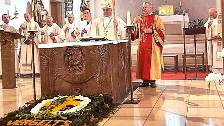 Abt Filip von und zu Lobkowicz war der Hauptzelebrant des Gottesdienstes.