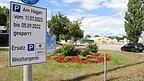 Voraussichtlich noch bis 5. September bleibt der Gro&szlig;parkplatz Am Hagen f&uuml;r die Abbauarbeiten des G&auml;ubodenvolksfestes gesperrt.