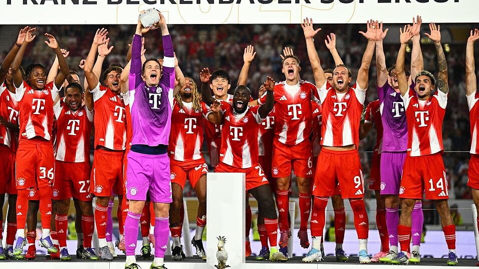 Starten die Bayern wie im vergangenen Jahr nach dem Supercup-Gewinn gegen den VfB Stuttgart wieder mit einem Titel in die Saison. (Archivbild) Starten die Bayern wie im vergangenen Jahr nach dem Supercup-Gewinn gegen den VfB Stuttgart wieder mit einem Titel in die Saison. (Archivbild)